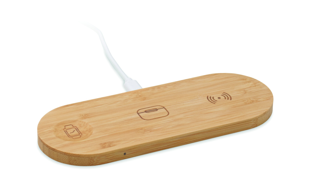 Logotrade profilprodukter bild: 3 i 1 15W trådlös laddare