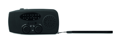 Logotrade profilprodukter bild: Bärbar radioSOS med LED-ficklampa