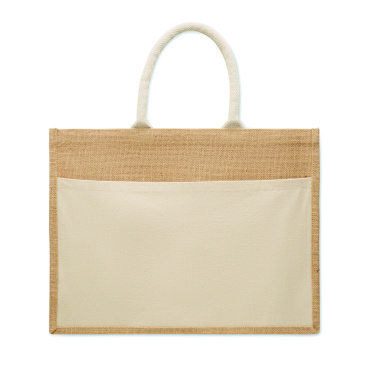Logotrade reklamprodukter bild: Kasse i bomull/jute 280gsm