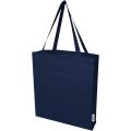 Odisha 180 g/m² tygväska av ekologiskt OCS-material med bälg, 14 l, Marin