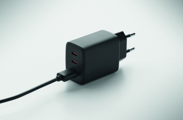 Logotrade reklamprodukter bild: EU 2-polig väggadapter/laddare