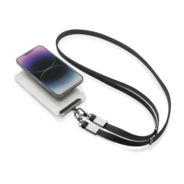 Logotrade profilprodukter bild: Nivo Crossbody lanyard i RCS återvunnen PET
