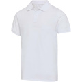 Beryl 220 g/m² kortärmad unisex-pikétröja, Vit